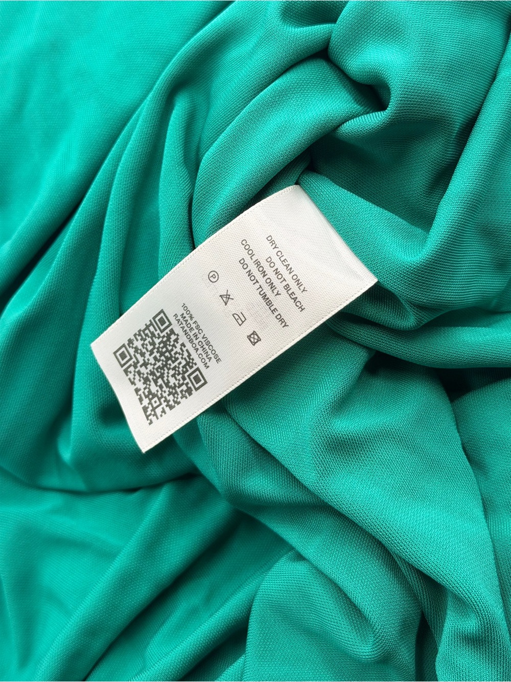 🆕 RAT & BOA 🧿 NWOT Amora Back Draped Jersey Dress, Green - Sz M - Picture 16 of 16